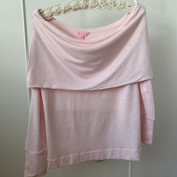 Lilly Pulitzer Belinda pullover Heathered Paradise Tint - Picture 4 of 14